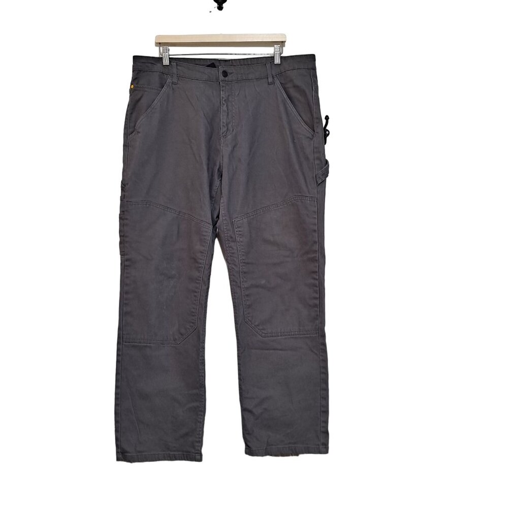 Caterpillar CAT Cargo Pants Men Size 38 x 32 Carpenter Utility Tool Pockets Gray